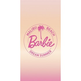 BARBIE - Malibu Beach - Serviette de Plage 100% Coton 70x140cm