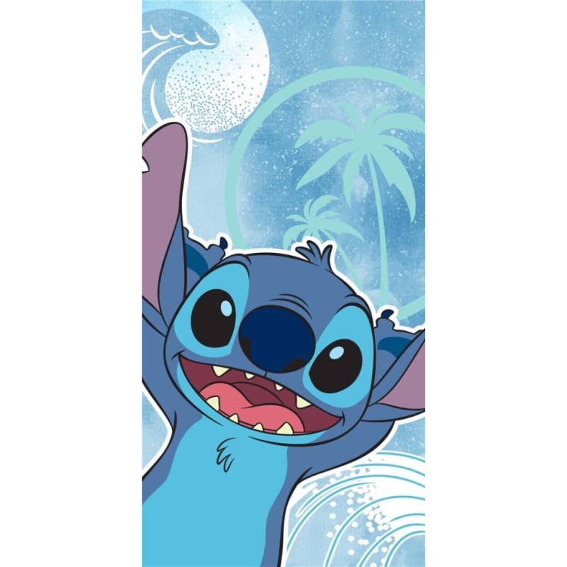 LILO & STITCH - Stitch - Serviette de Plage 100% Coton - 70x140cm LILO & STITCH - Stitch - Serviette de Plage 100% Coton - 70x140cm