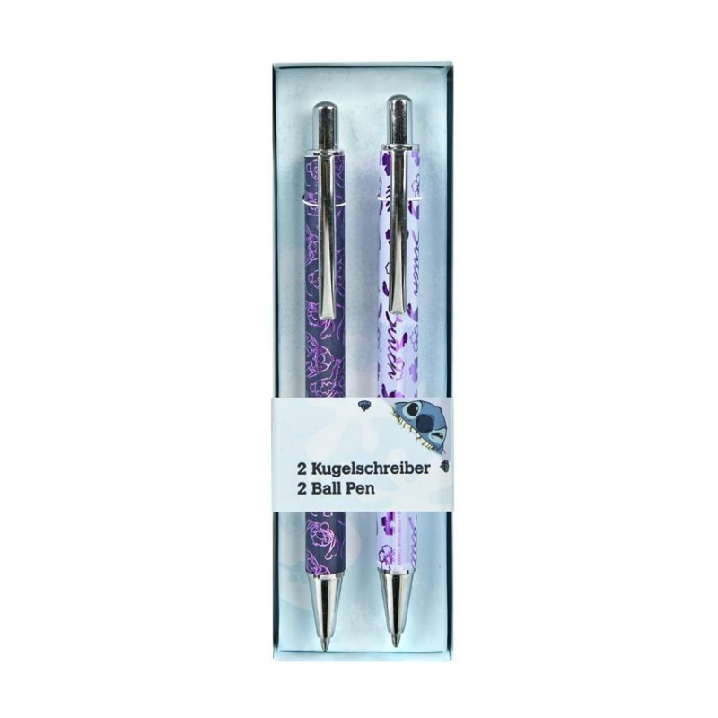 STITCH - Watercolor - Gift Box de 2 Stylos-Bille STITCH - Watercolor - Gift Box de 2 Stylos-Bille