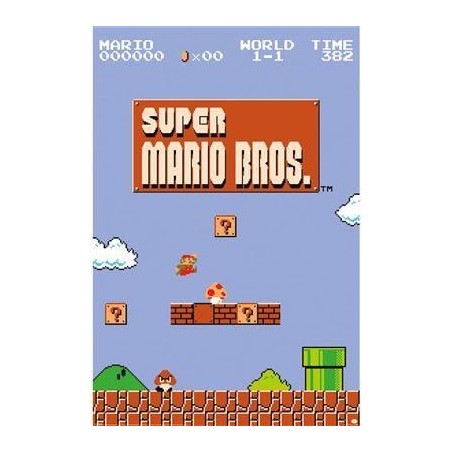 SUPER MARIO BROS - World 1-1 - Poster 61 x 91cm