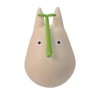 MON VOISIN TOTORO - Totoro Blanc avec feuille - Figurine Culbuto 4.9cm