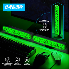 MINECRAFT - Creeper - Set de 2 Barres Lumineuses avec Télécommande