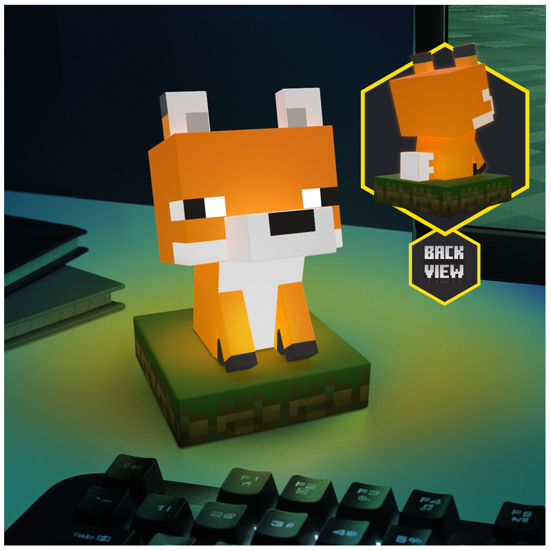 MINECRAFT - Renard - Lampe Icone 11cm MINECRAFT - Renard - Lampe Icone 11cm