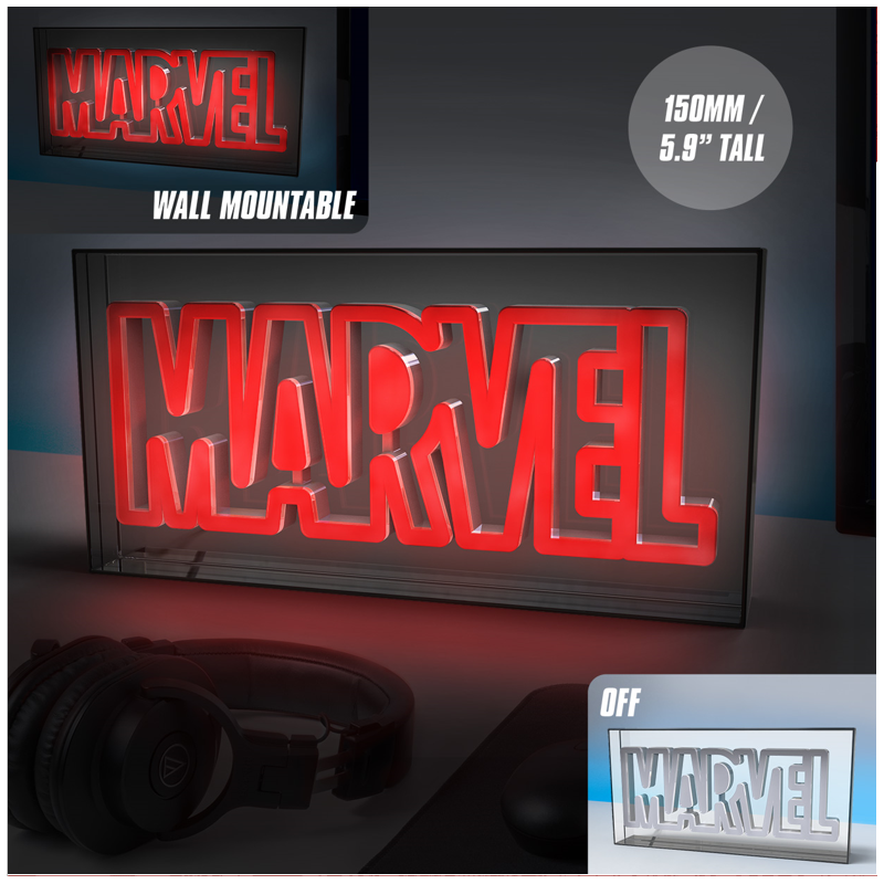 MARVEL - Logo - Lampe Led Neon 15.5x30.5cm MARVEL - Logo - Lampe Led Neon 15.5x30.5cm