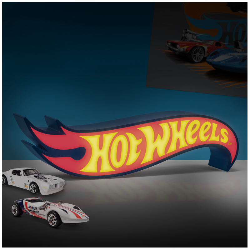HOT WHEELS - Logo - Lampe Shaped 31.3cm HOT WHEELS - Logo - Lampe Shaped 31.3cm