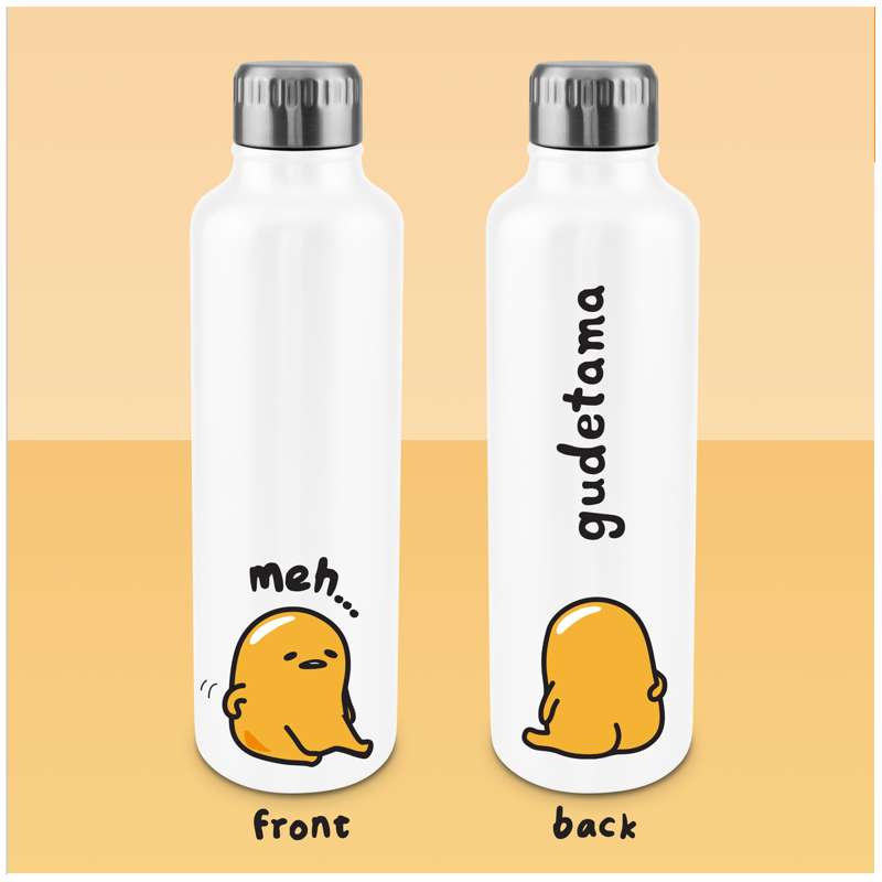 GUDETAMA - Bouteille d'eau en Métal 500ml GUDETAMA - Bouteille d'eau en Métal 500ml