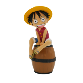 ONE PIECE - Luffy sur Tonneau - Figurine Lumineuse - 27 cm