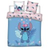DISNEY - Stitch - Parure de lit 240x220cm + 2 X 65x65cm