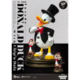 DISNEY 100 - Donald Duck avec Tic & Tac - Statuette Master Craft 40cm