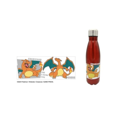POKEMON - Dracaufeu - Bouteille en Acier Inoxydable 780ml