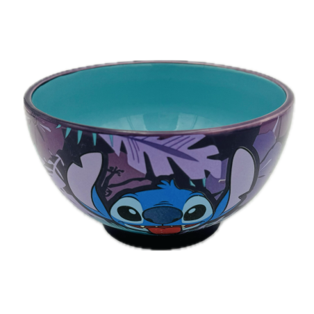 STITCH - Purple Flower - Bol Céramique en Gift Box - 600ml