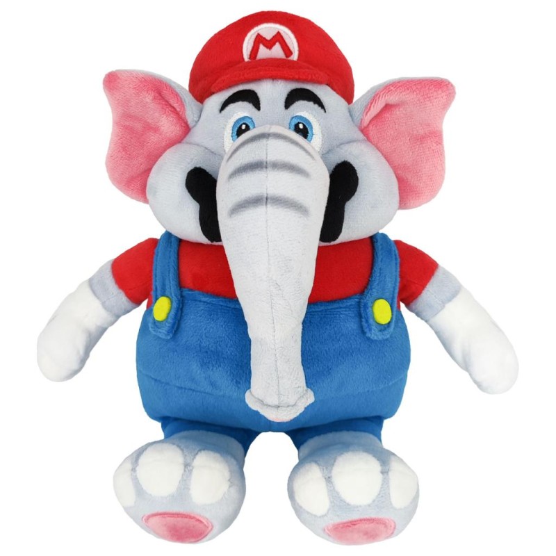 SUPER MARIO WONDER - Mario Eléphant - Peluche 27cm SUPER MARIO WONDER - Mario Eléphant - Peluche 27cm