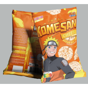 NARUTO SHIPPUDEN - Komesan 'Chips De Riz' - Naruto - 60g - Fromage