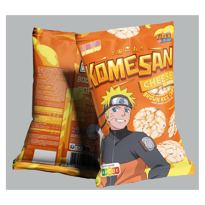 NARUTO SHIPPUDEN - Komesan 'Chips De Riz' - Naruto - 60g - Fromage NARUTO SHIPPUDEN - Komesan 'Chips De Riz' - Naruto - 60g - Fromage