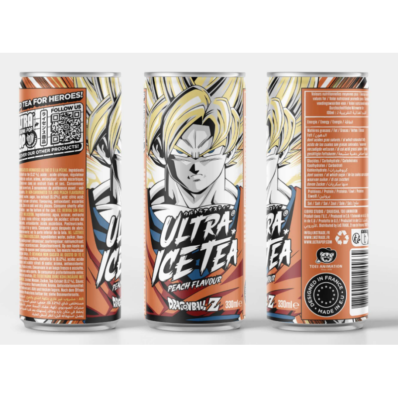 DRAGON BALL Z - Ice Tea - Goku - Canette 33 Cl DRAGON BALL Z - Ice Tea - Goku - Canette 33 Cl