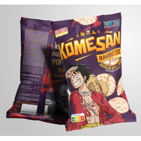 ONE PIECE - Komesan 'Chips De Riz' - Luffy - 60g - Barbecue