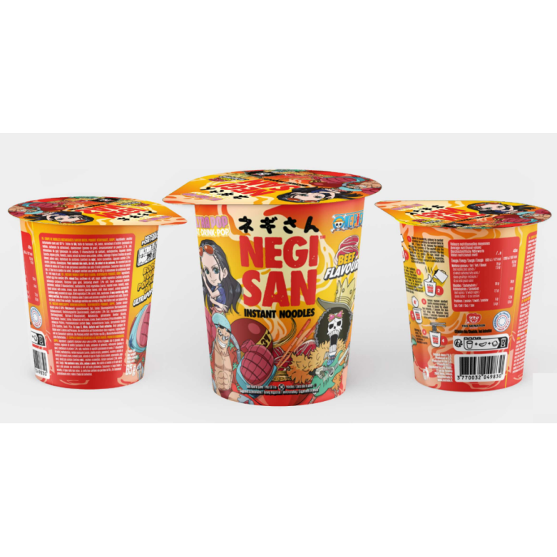 ONE PIECE - Cup Noddles - Robin/Franky/Brook - Boeuf ONE PIECE - Cup Noddles - Robin/Franky/Brook - Boeuf