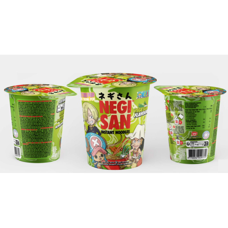 ONE PIECE - Cup Noddles - Sanji/Chopper/Usopp - Légumes ONE PIECE - Cup Noddles - Sanji/Chopper/Usopp - Légumes