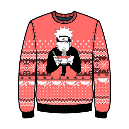 NARUTO - Ramen Ichiraku - Pull de Noël Homme (XL)