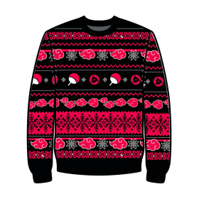 NARUTO SHIPPUDEN - Akatsuki - Pull de Noël Homme (S)