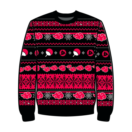 NARUTO SHIPPUDEN - Akatsuki - Pull de Noël Homme (S)