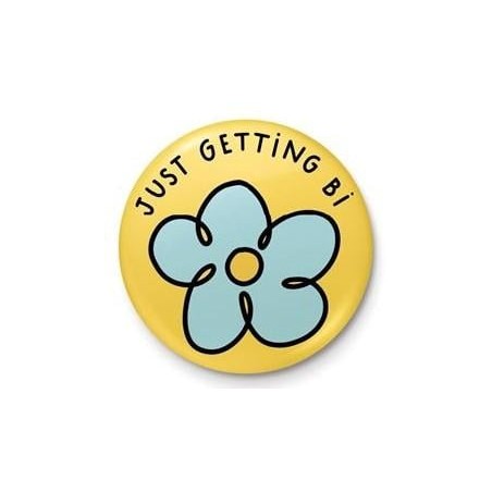 DIVERS - The Peach Fuzz "Getting Bi" - Button Badge 25mm