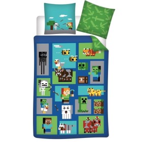 MINECRAFT - Parure de lit 140x200cm