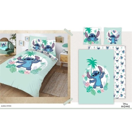 DISNEY - Parure de lit 140x200cm - Aloha Stitch