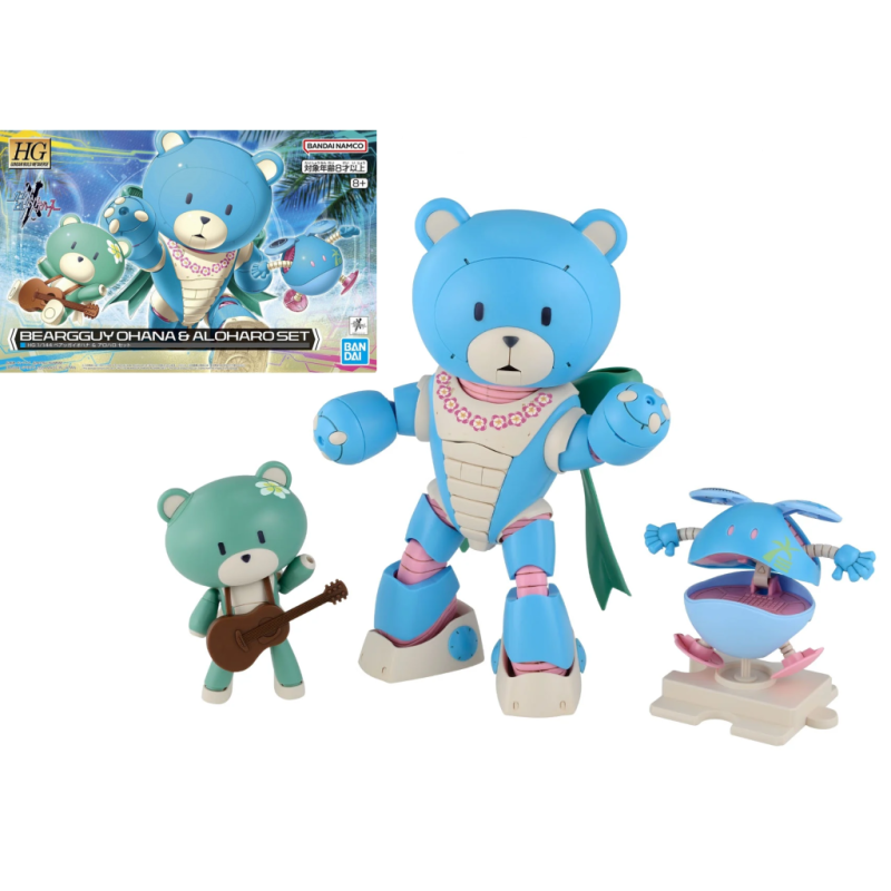 GUNDAM - HG 1/144 Beargguy Ohana & Aloharo Set - Model Kit GUNDAM - HG 1/144 Beargguy Ohana & Aloharo Set - Model Kit