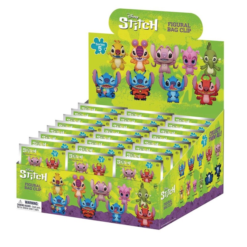 DISNEY - Stitch - Serie 5 - 3D Foam Bag Clip (Display 24 Pcs) DISNEY - Stitch - Serie 5 - 3D Foam Bag Clip (Display 24 Pcs)