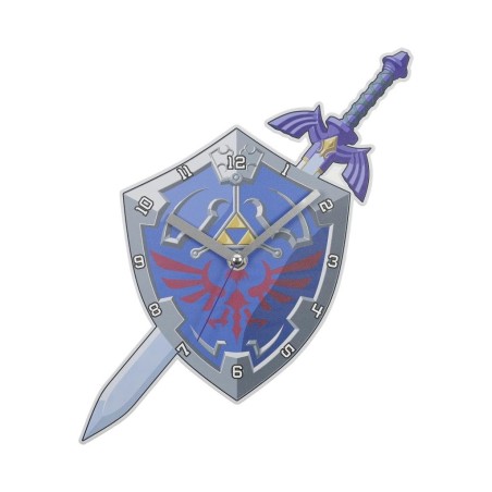 ZELDA - Shield & Sword - Horloge Murale Métal