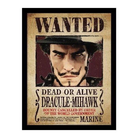 ONE PIECE NETFLIX - Dracule Mihawk - Impression encadrée 30x40cm
