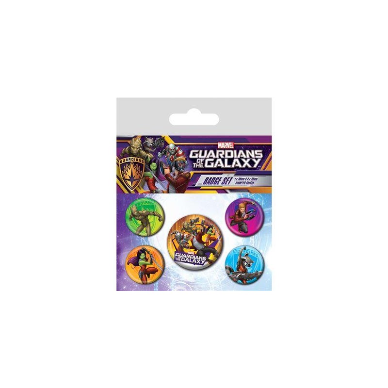 LES GARDIENS DE LA GALAXIE - Personnages - Pack 5 Badges LES GARDIENS DE LA GALAXIE - Personnages - Pack 5 Badges