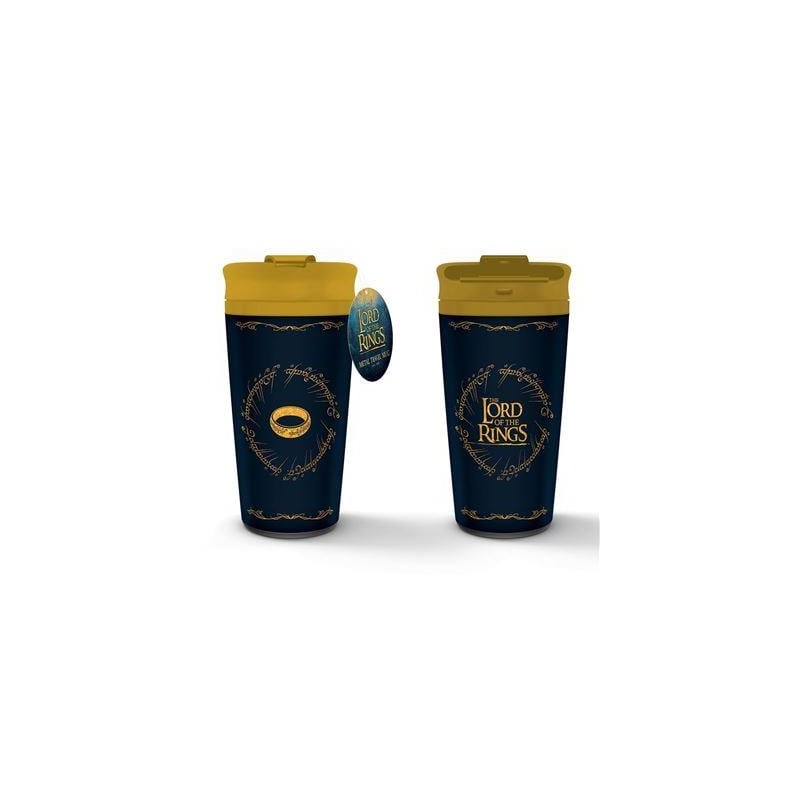 LE SEIGNEUR DES ANNEAUX - L'Anneau Unique - Mug de voyage métal 450ml LE SEIGNEUR DES ANNEAUX - L'Anneau Unique - Mug de voyage métal 450ml