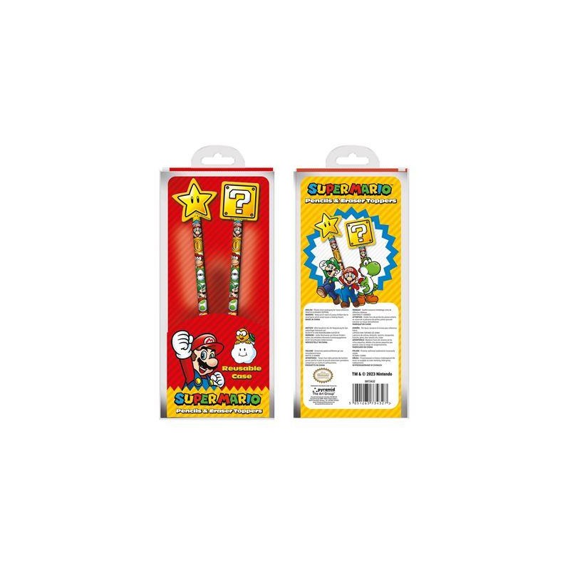 SUPER MARIO - Core - Pencil Topper 2PK SUPER MARIO - Core - Pencil Topper 2PK