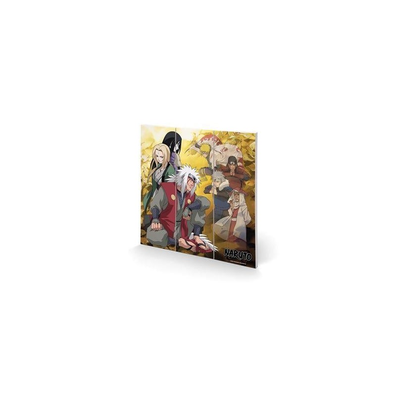 NARUTO - Fallen Leaves and F.Comrades - Impression sur bois 30X30cm NARUTO - Fallen Leaves and F.Comrades - Impression sur bois 30X30cm