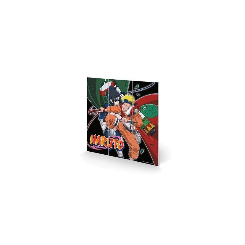 NARUTO - Training to Surpass the Other - Impression sur bois 30X30cm NARUTO - Training to Surpass the Other - Impression sur bois 30X30cm