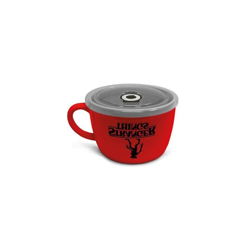 STRANGER THINGS - Logo - Tasse à soupe avec couvercle 600ml STRANGER THINGS - Logo - Tasse à soupe avec couvercle 600ml