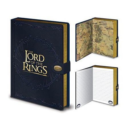LE SEIGNEUR DES ANNEAUX - Carte - Cahier A5 Premium