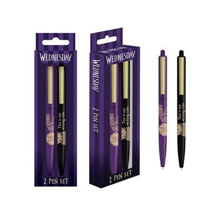 MERCREDI - Nevermore - Set de 2 Bics