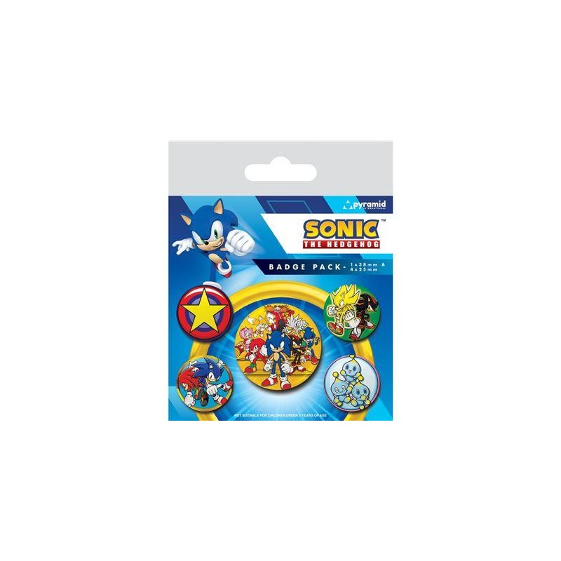 SONIC - Speed Team - Pack 5 Badges