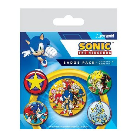 SONIC - Speed Team - Pack 5 Badges