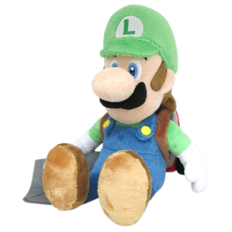 LUIGI'S MANSION - Luigi avec Poltergust - Peluche 25cm LUIGI'S MANSION - Luigi avec Poltergust - Peluche 25cm