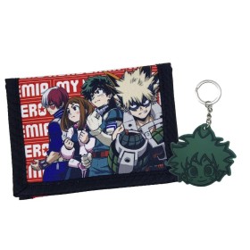 MY HERO ACADEMIA - Set Portefeuille + Porte-Clés en Caoutchouc- 2 Pc.
