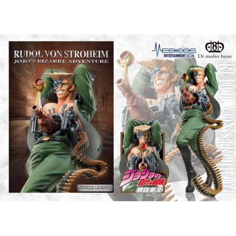 JOJO PART 2 - Rudol Von Stroheim - Statuette Legend 18cm JOJO PART 2 - Rudol Von Stroheim - Statuette Legend 18cm