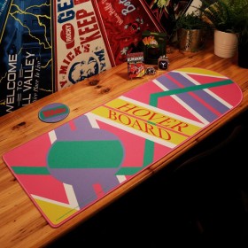 RETOUR VERS LE FUTURE - Hoverboard - Tapis de Bureau XL + 1 Sous-Verre