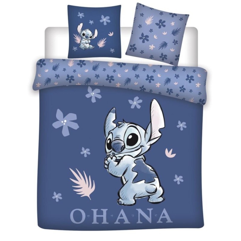 DISNEY - Parure de lit 240x220cm - Stitch Ohama '100% Coton' DISNEY - Parure de lit 240x220cm - Stitch Ohama '100% Coton'