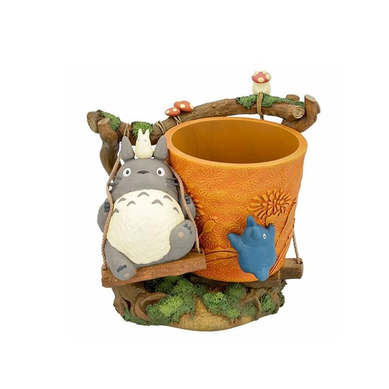 MON VOISIN TOTORO - Totoro balançoire - Pot à fleurs 20cm MON VOISIN TOTORO - Totoro balançoire - Pot à fleurs 20cm
