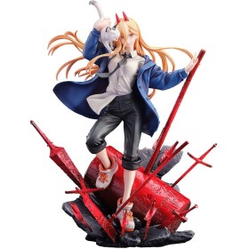CHAINSAW MAN - Power & Meowy - Statuette 28cm