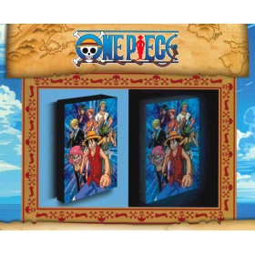 ONE PIECE - Luffy With Friends - Canvas Lumineux 40X30 Cm